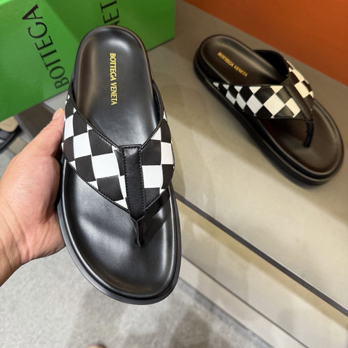 Bottega Veneta Woven Thong Sandals — model