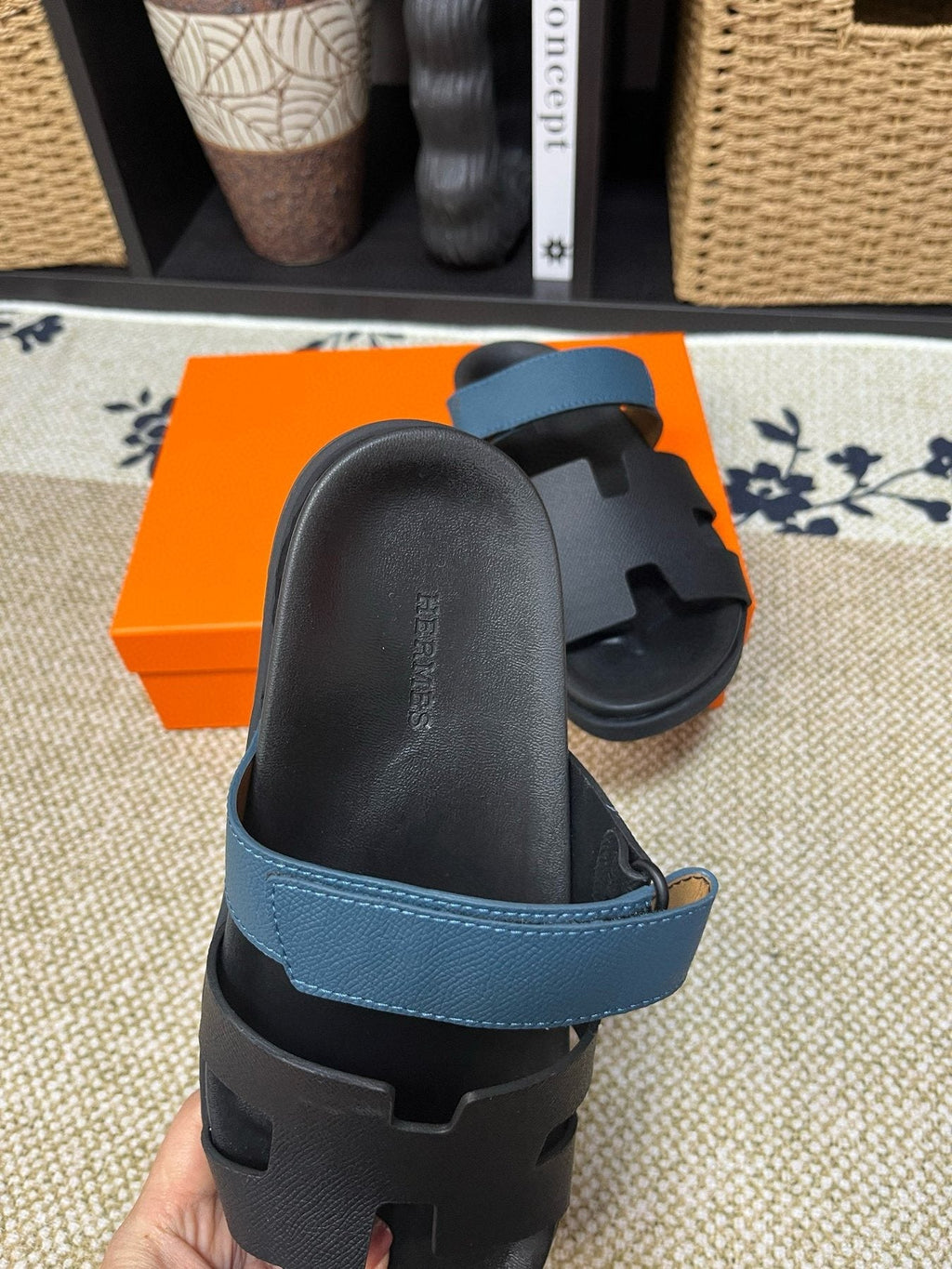 Hermès Kazimir Slide Sandals — back