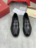 Salvatore Ferragamo Leather Horsebit Loafers — hero
