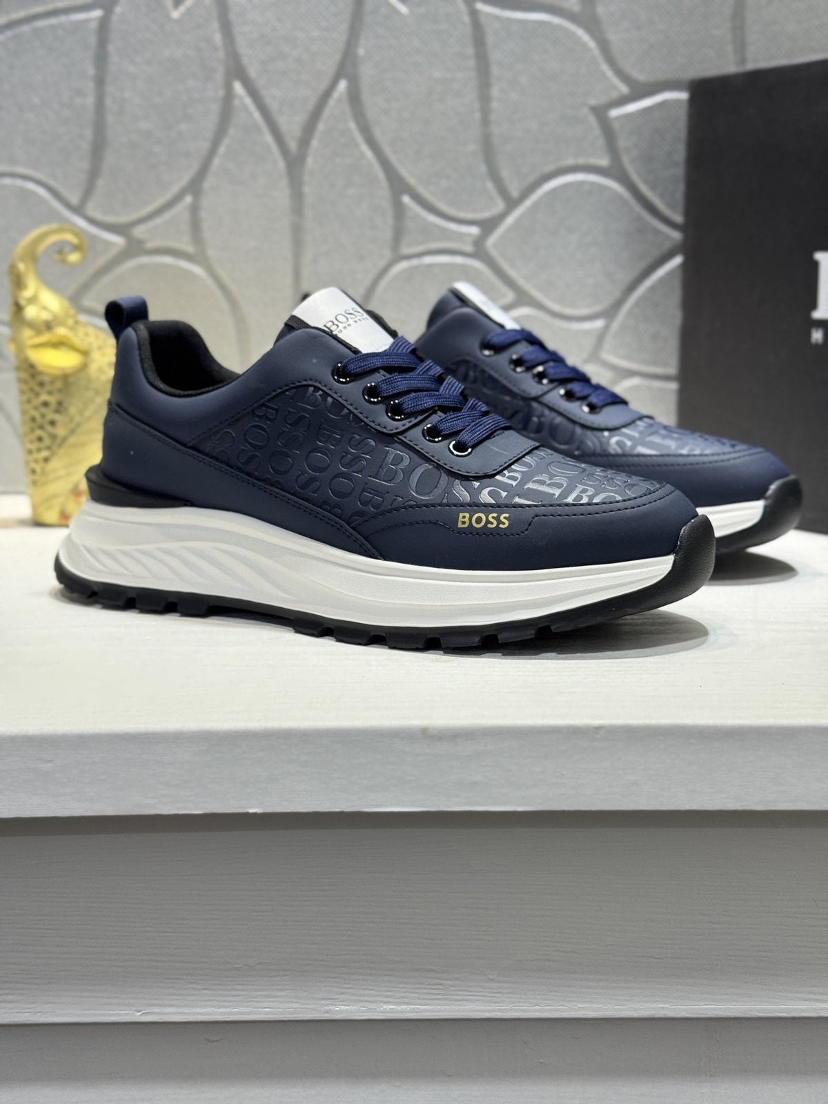 BOSS Low-Top Lace-Up Sneakers — front