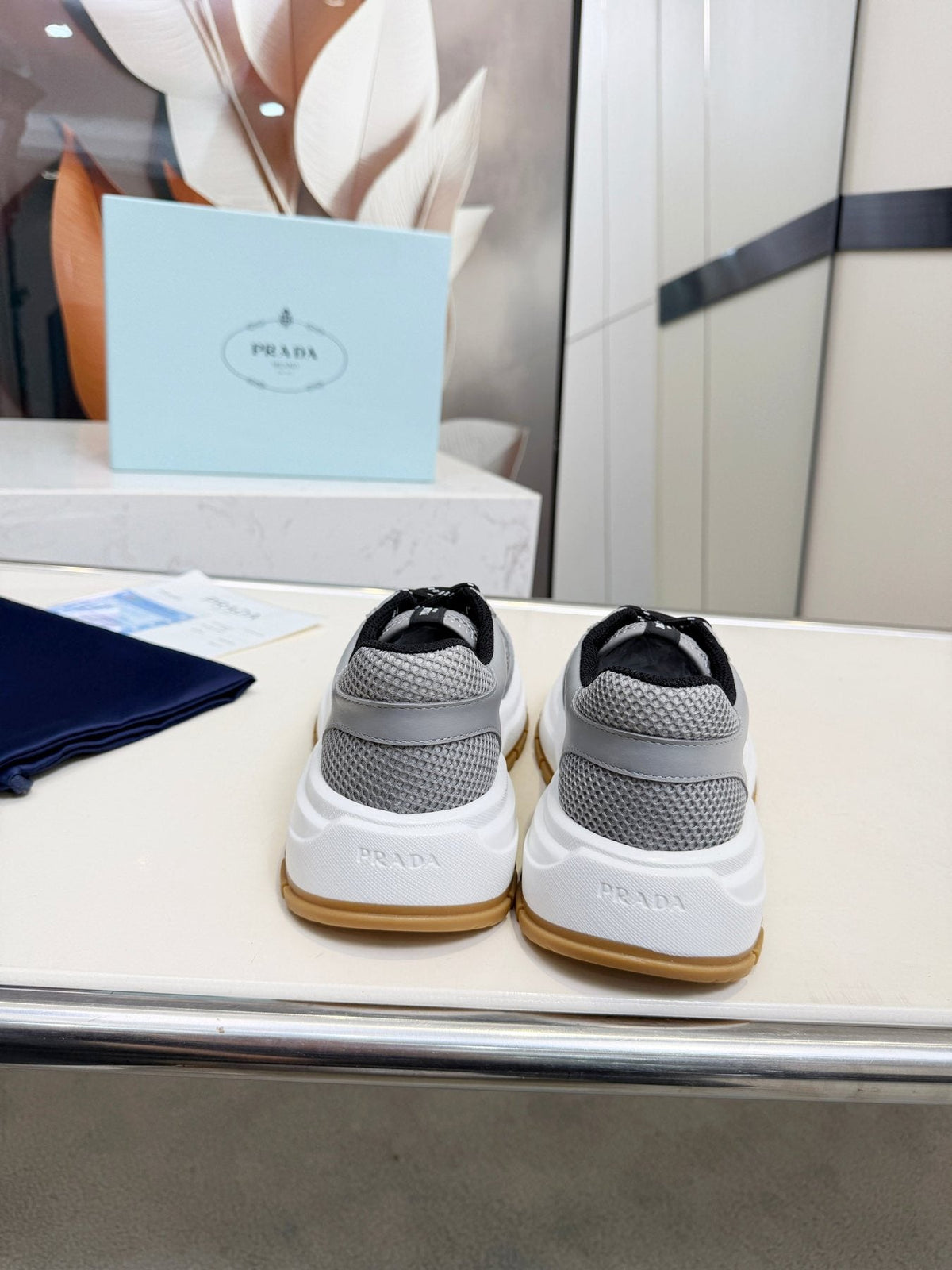 Prada Mesh Panel Sneakers — front