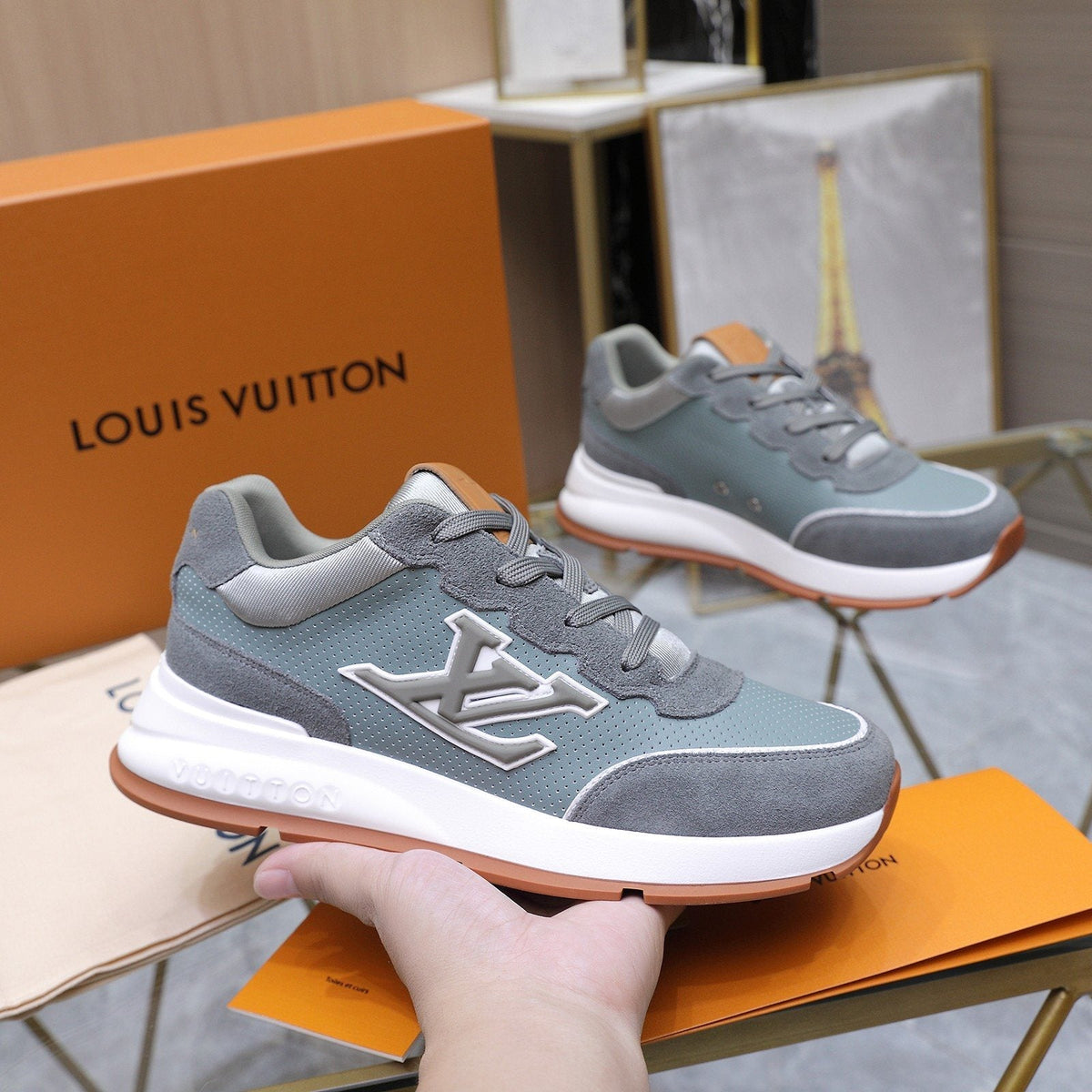 Louis Vuitton Gum-Sole Low-Top Sneakers — front