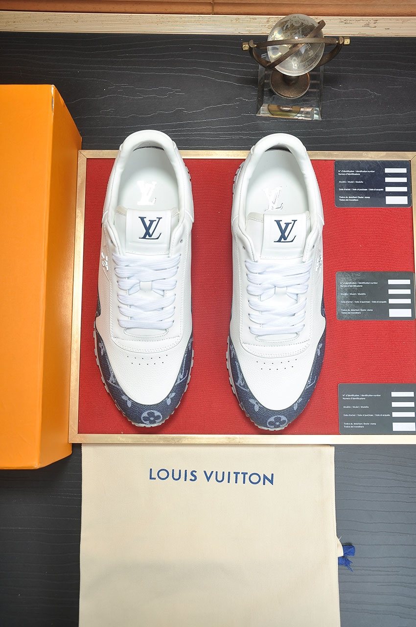 Louis Vuitton Monogram Panel Low-Top Sneakers — front