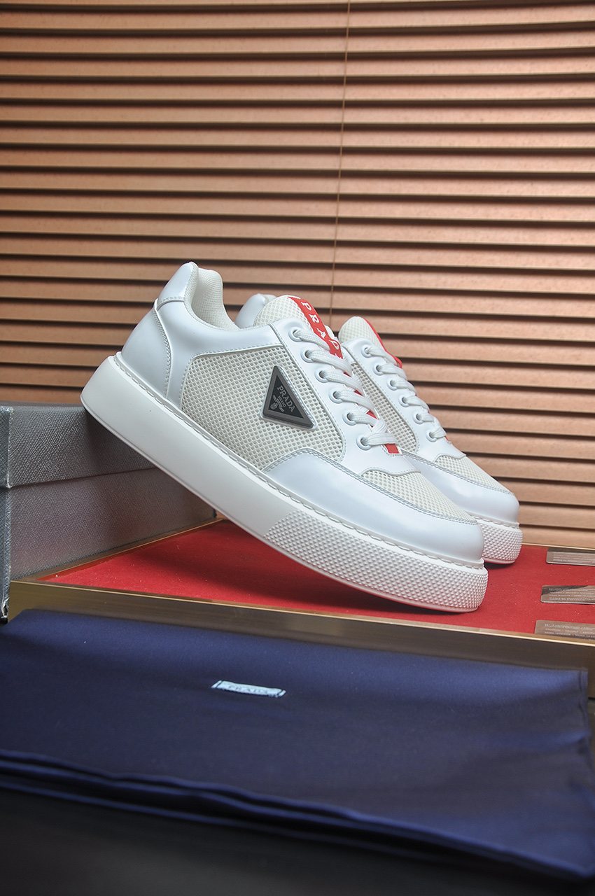 Prada Low-Top Panel Sneakers — front