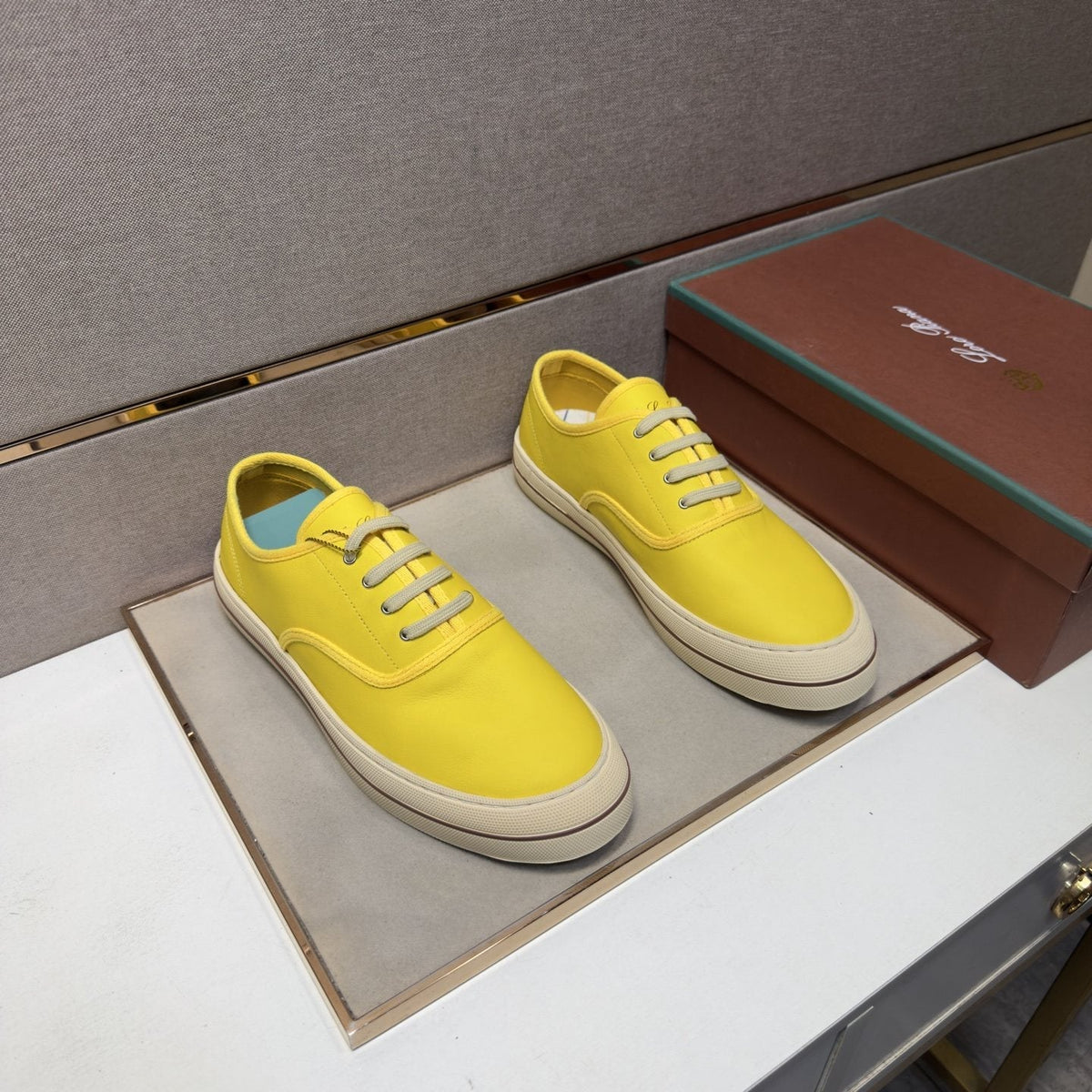 Men's Low-Top Lace-Up Sneakers — front