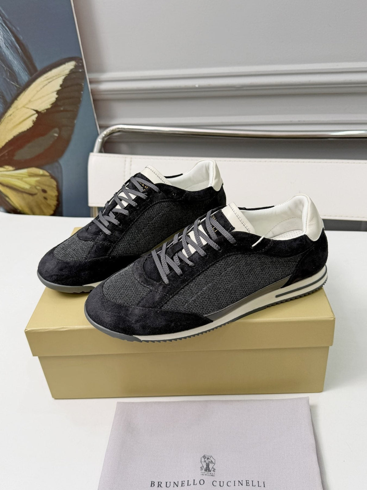 Brunello Cucinelli Low-Top Lace-Up Sneakers — front