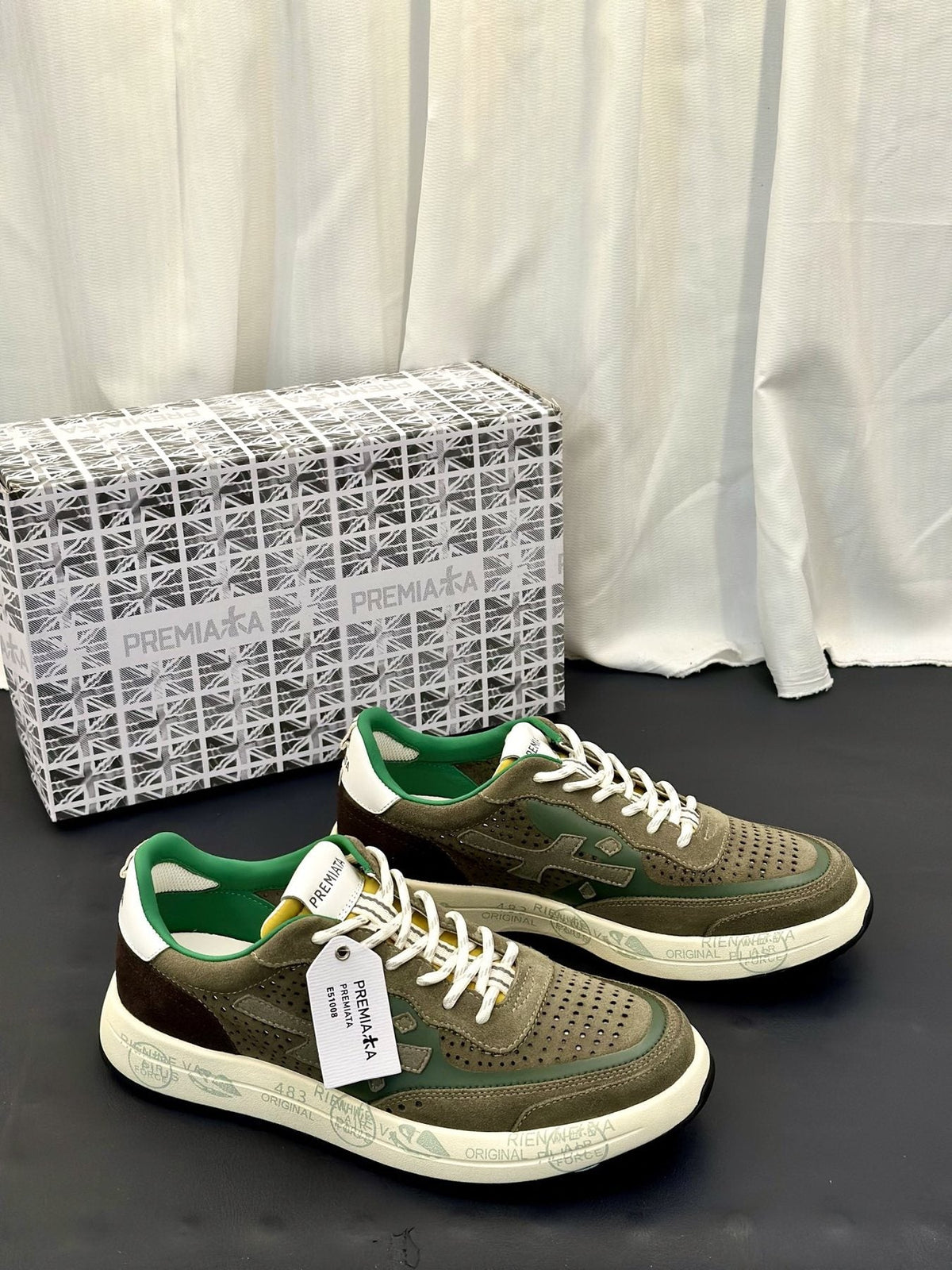 PREMIATA Panel Low-Top Sneakers — front