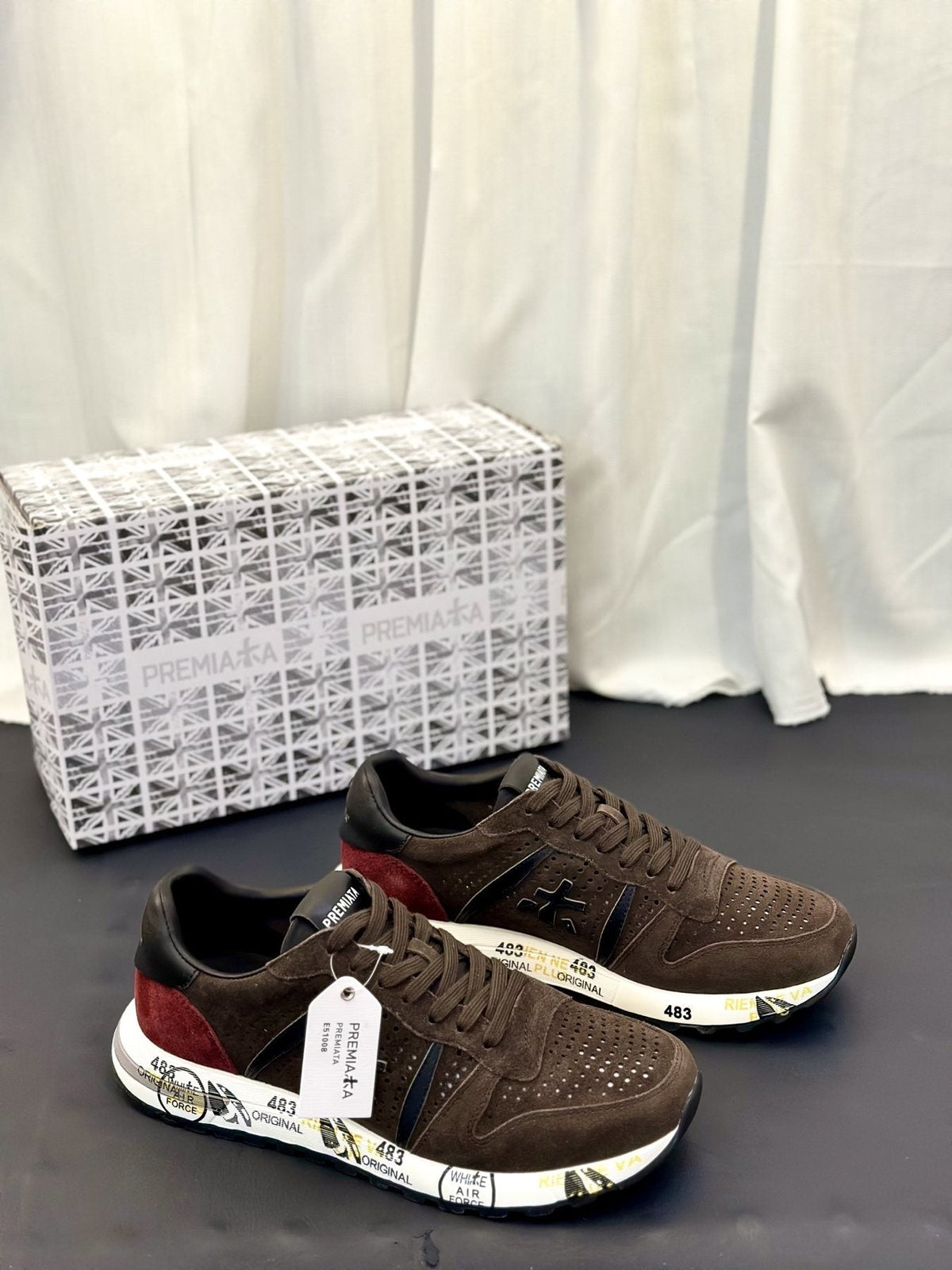 PREMIATA Panel Low-Top Sneakers — front