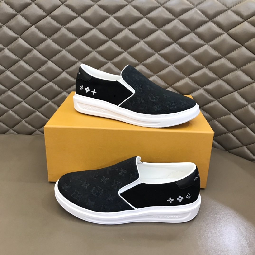 Louis Vuitton Monogram Slip-On Sneakers — front
