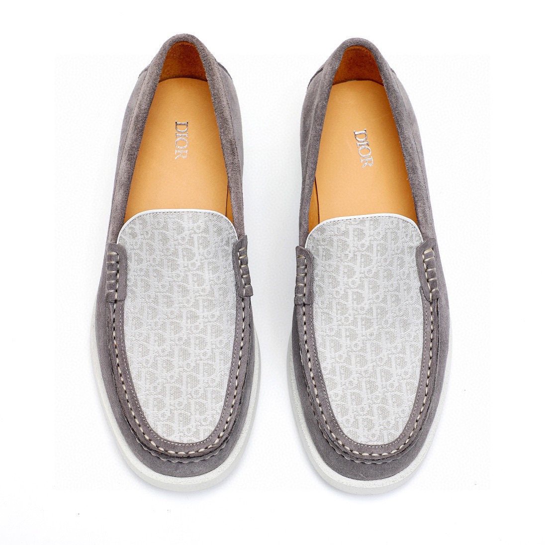 Dior Patterned Vamp Slip-On Shoes — hero