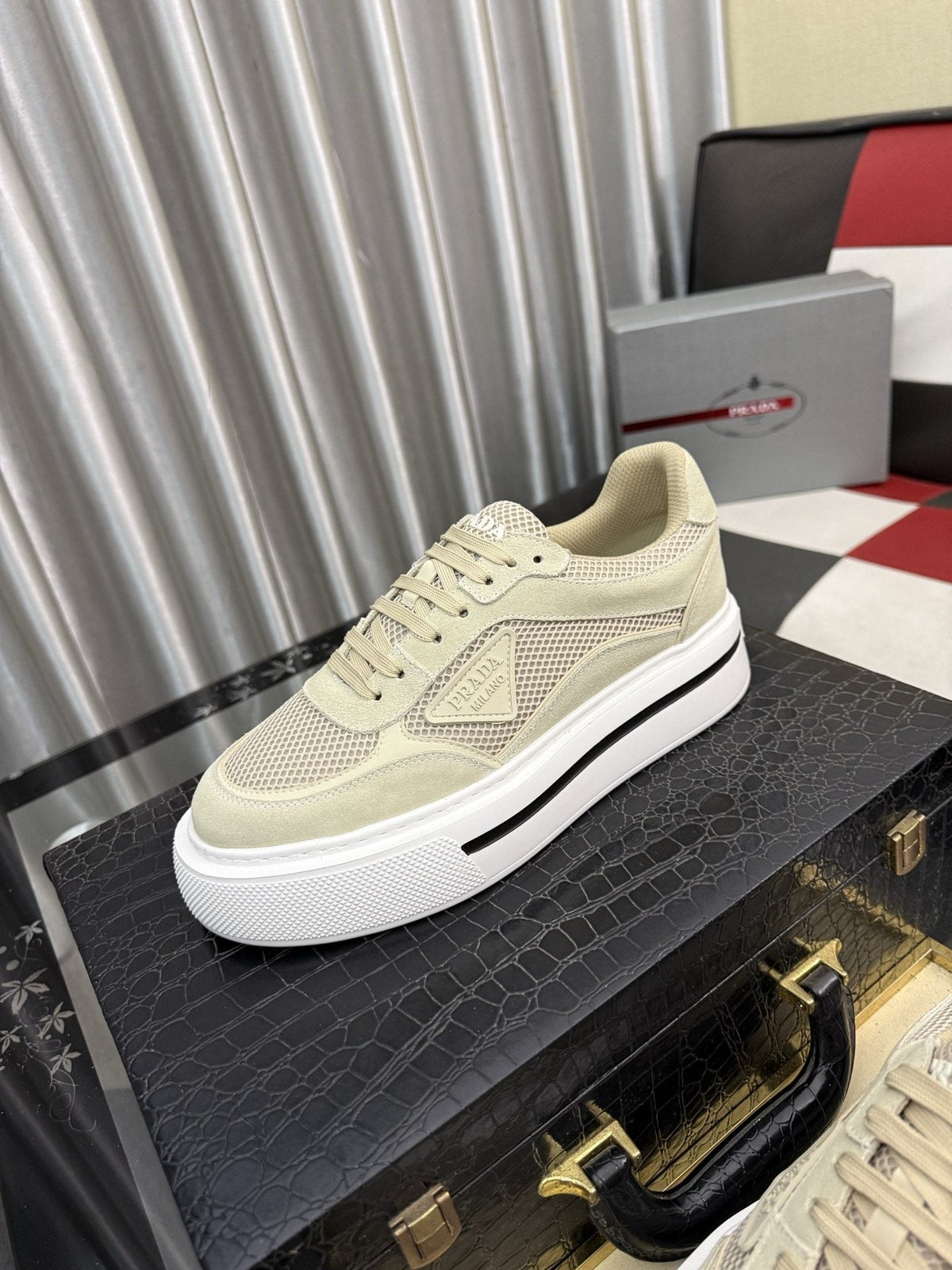 Prada Low-Top Mesh Sneakers — hero