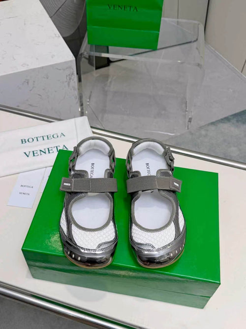 Bottega Veneta Buckled Strap Low-Top Sneakers — front