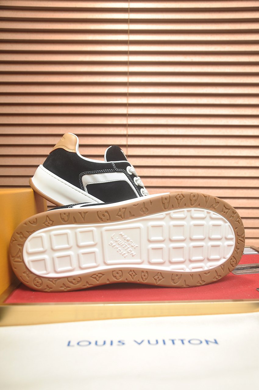 Louis Vuitton Paneled Low-Top Sneakers — back