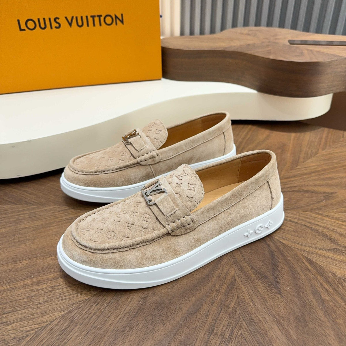 Louis Vuitton Monogram Slip-On Sneakers — front