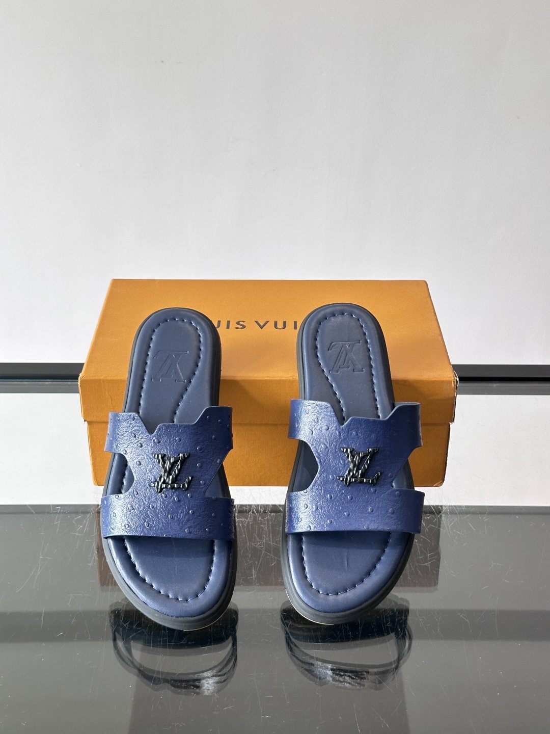 Louis Vuitton Isola Monogram Slide Sandals — front