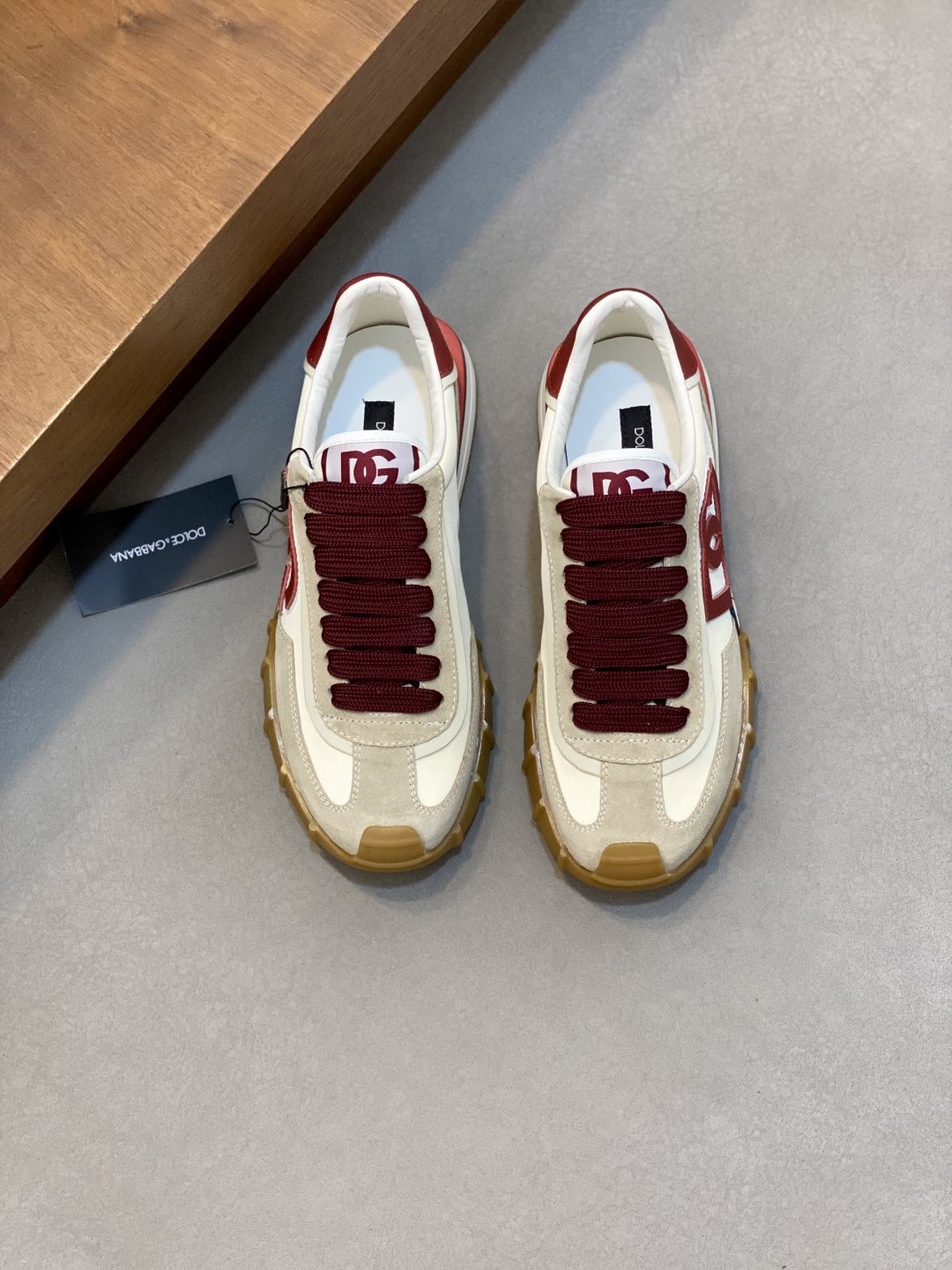 Dolce & Gabbana Layered Low-Top Sneakers — front