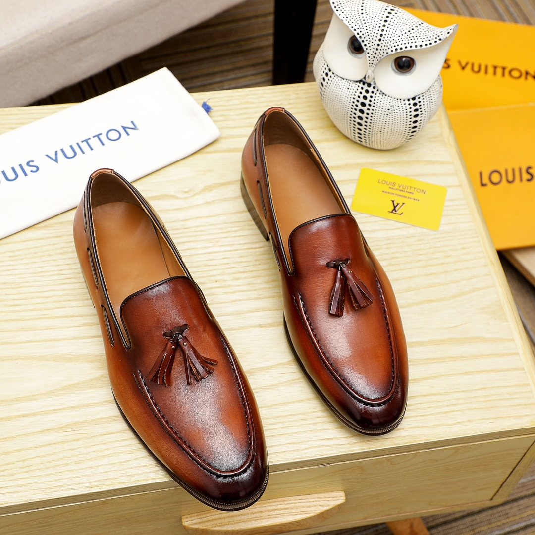 Louis Vuitton Men's Tassel Loafers — front