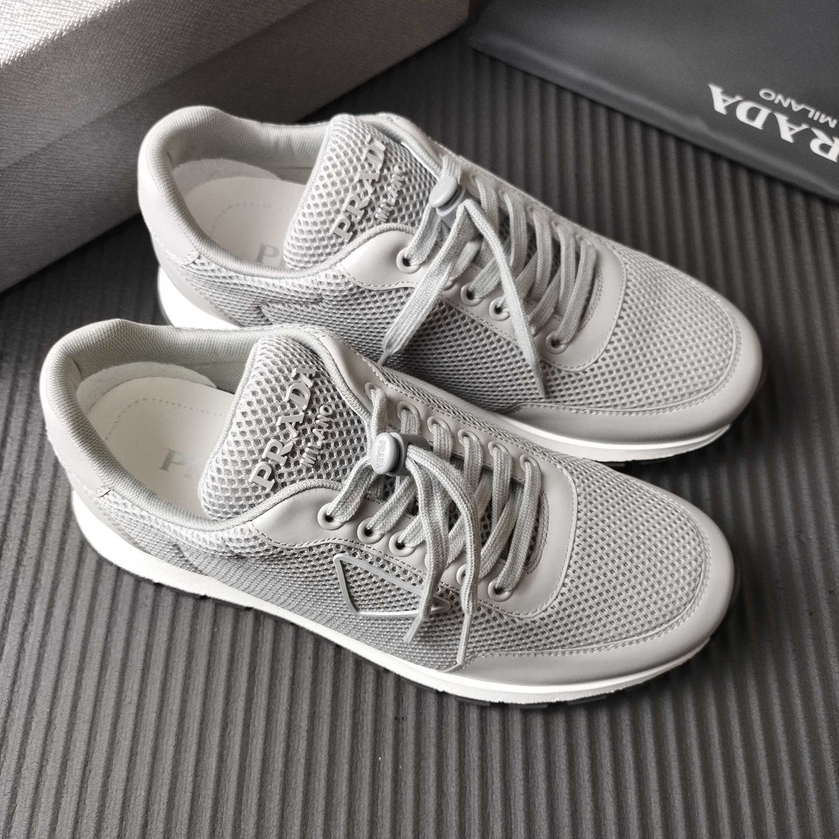 Prada Mesh Low-Top Sneakers — front