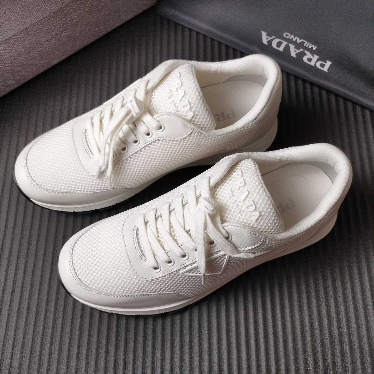 Prada Mesh Low-Top Sneakers — front