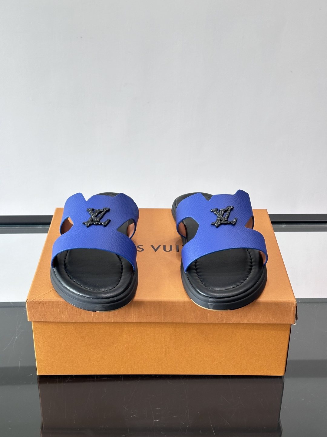Louis Vuitton Isola Monogram Slide Sandals — front