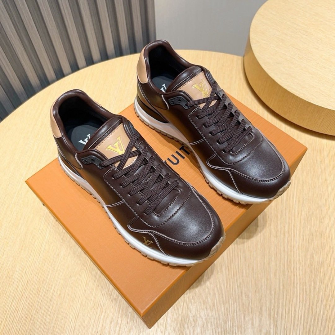 Louis Vuitton Two-Tone Low-Top Sneakers — front