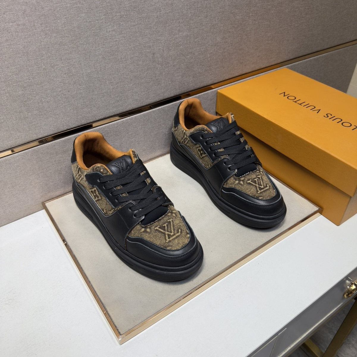 Louis Vuitton Panel Low-Top Sneakers — front