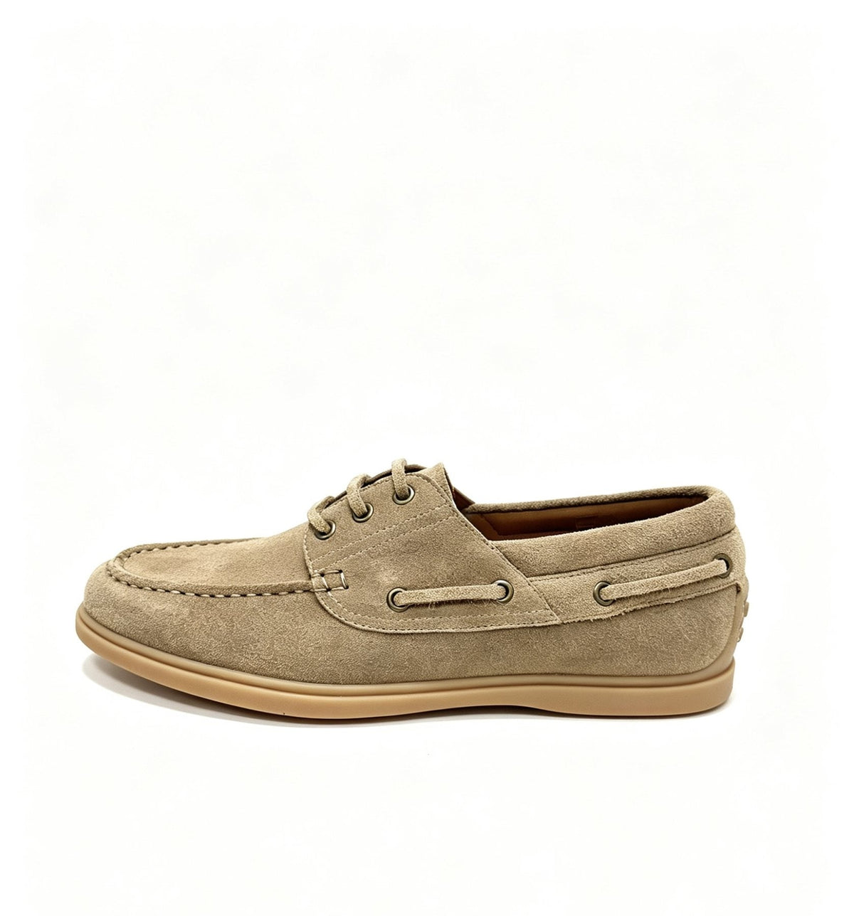 Tod's Navy Blue Boat Shoes — front
