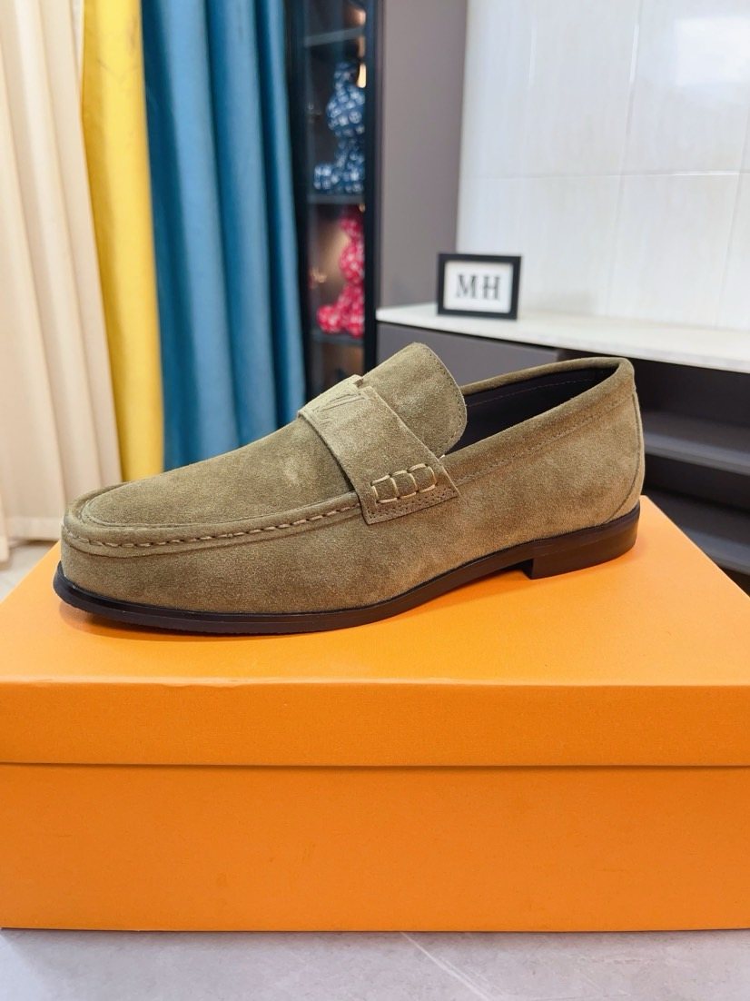 Louis Vuitton Moc-Toe Loafers — front