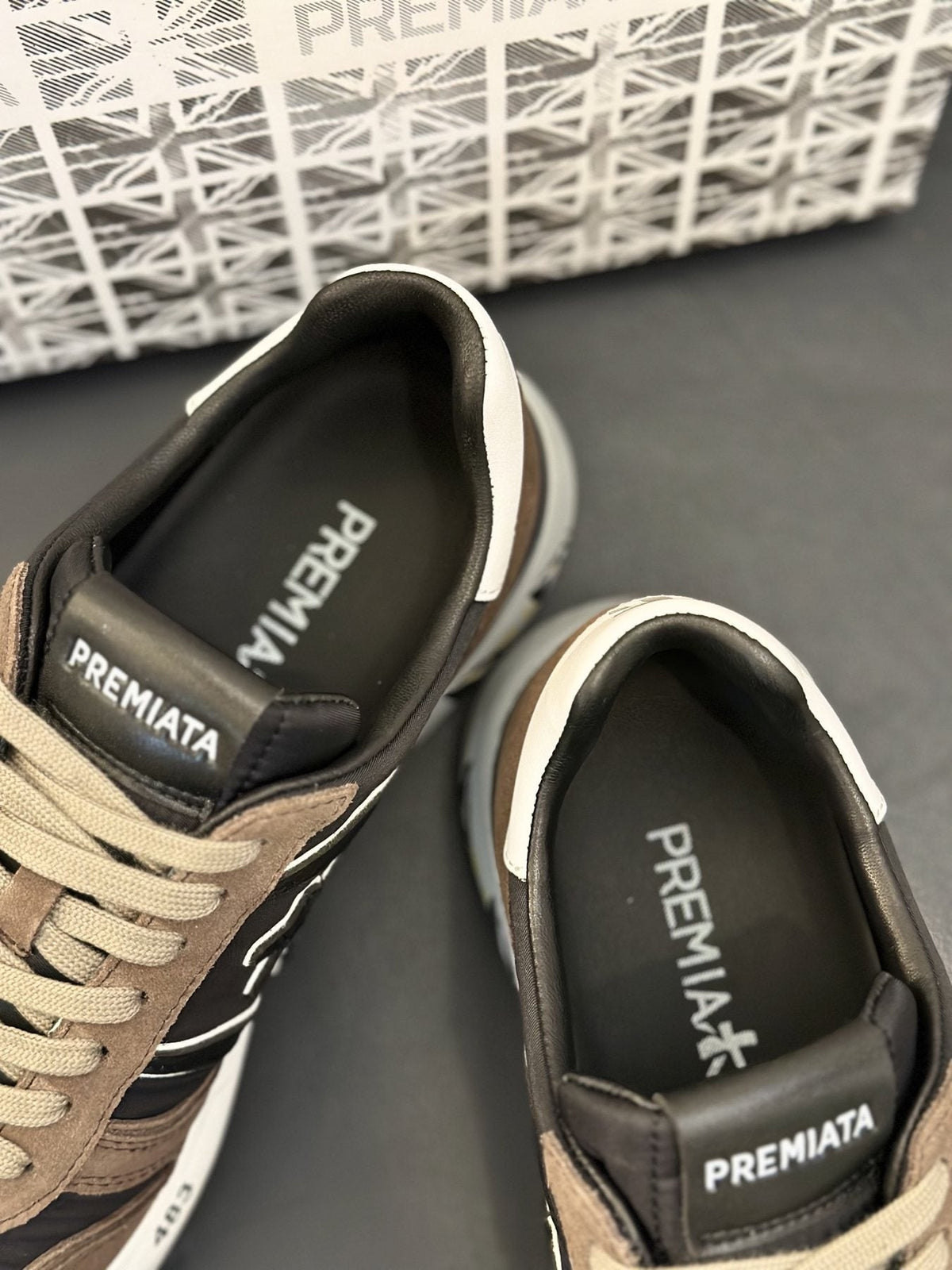 PREMIATA Graphic Sole Low-Top Sneakers — front