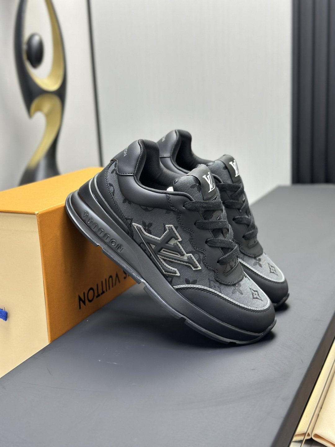 Louis Vuitton Low-Top Lace-Up Sneakers — front