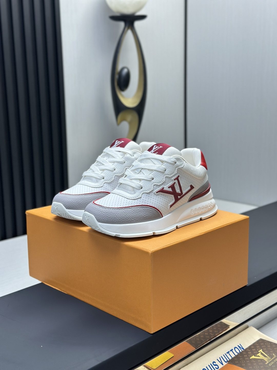 Louis Vuitton Low-Top Lace-Up Sneakers — front