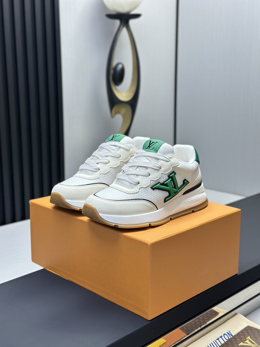 Louis Vuitton Low-Top Lace-Up Sneakers — front