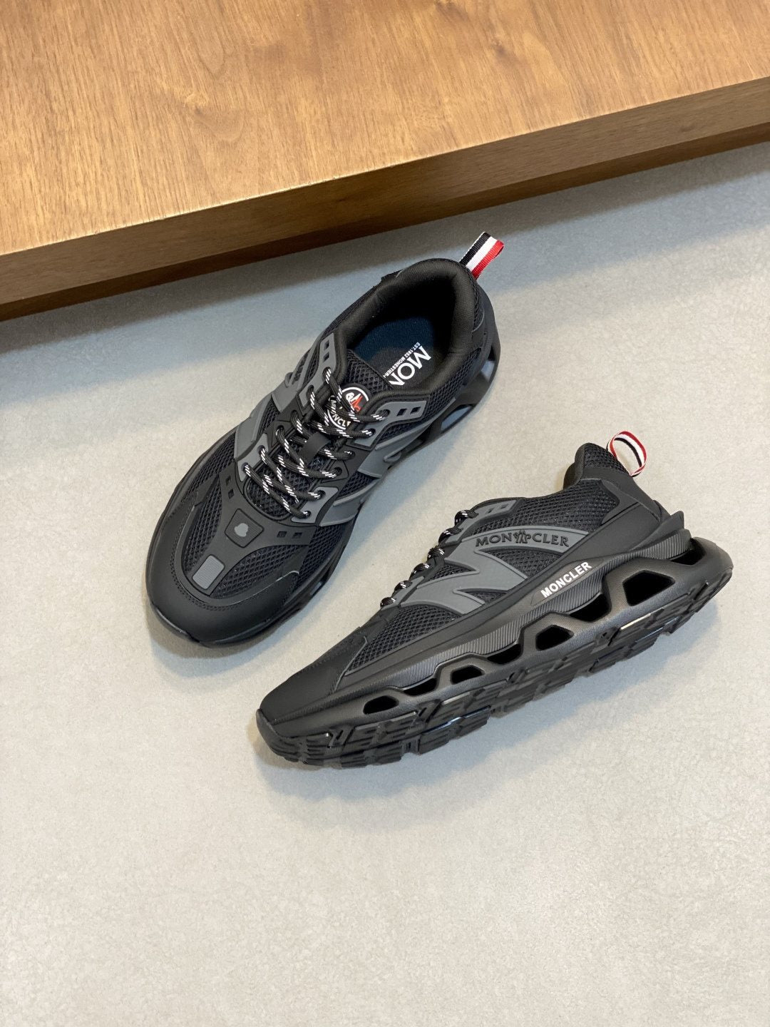 Moncler Mesh Panel Sneakers — front