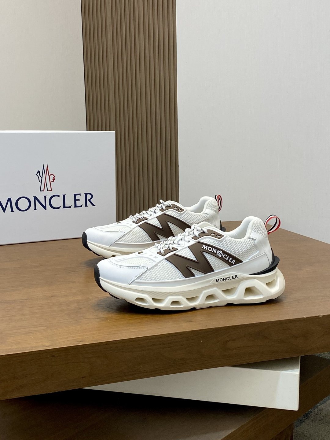 Moncler Mesh Panel Sneakers — front