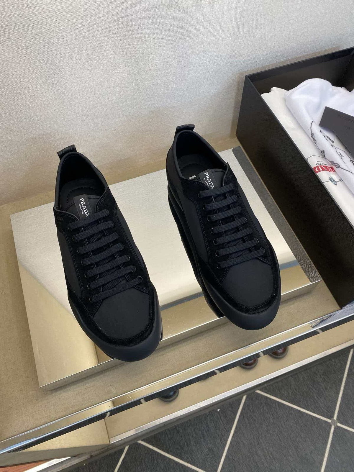 Prada Men’s Low-Top Sneakers — front