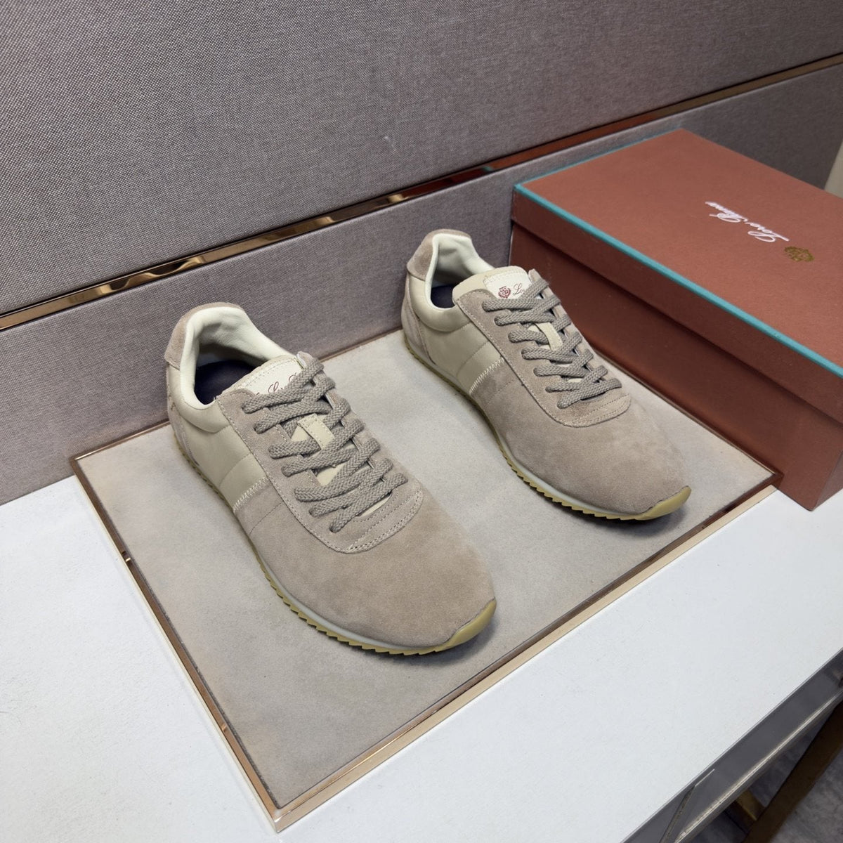 Low-Top Lace-Up Sneakers — front