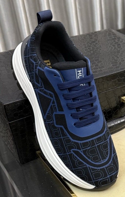 BOSS Patterned Low-Top Sneakers — hero