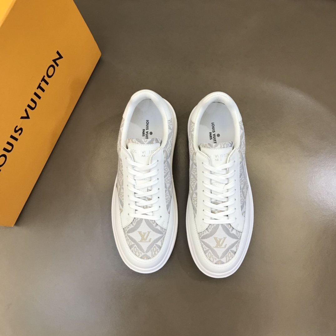 Louis Vuitton Monogram Panel Low-Top Sneakers — front