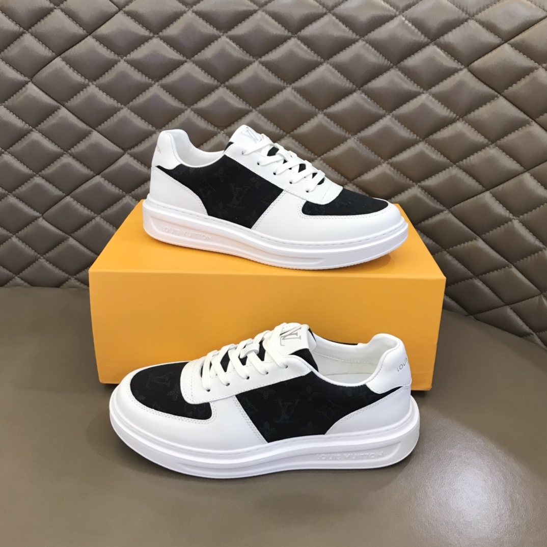 Louis Vuitton Monogram Panel Low-Top Sneakers — front