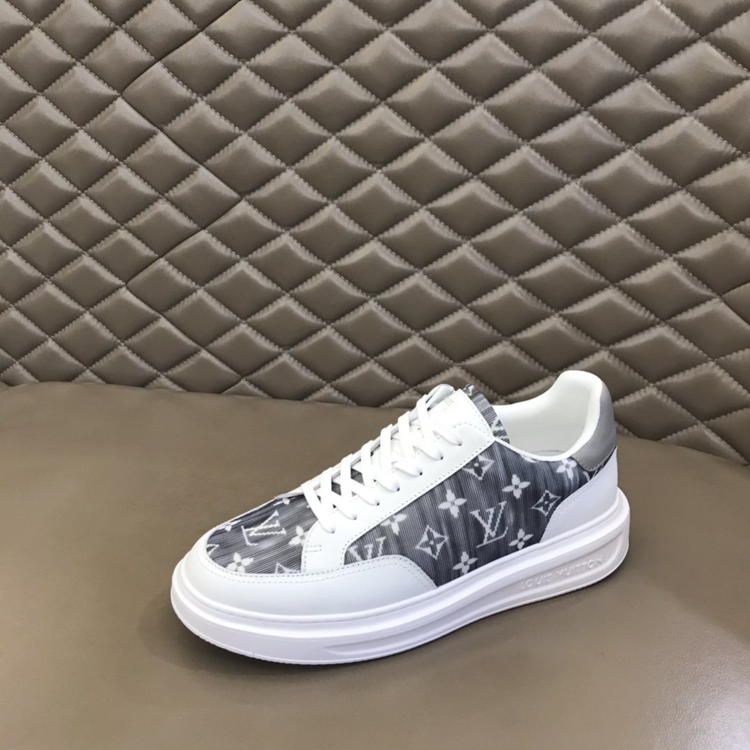 Louis Vuitton Monogram Panel Low-Top Sneakers — front