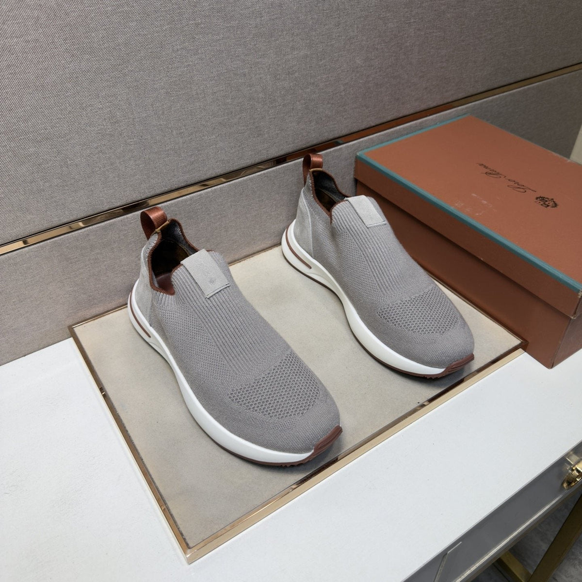 Men’s Textured Slip-On Sneakers — front