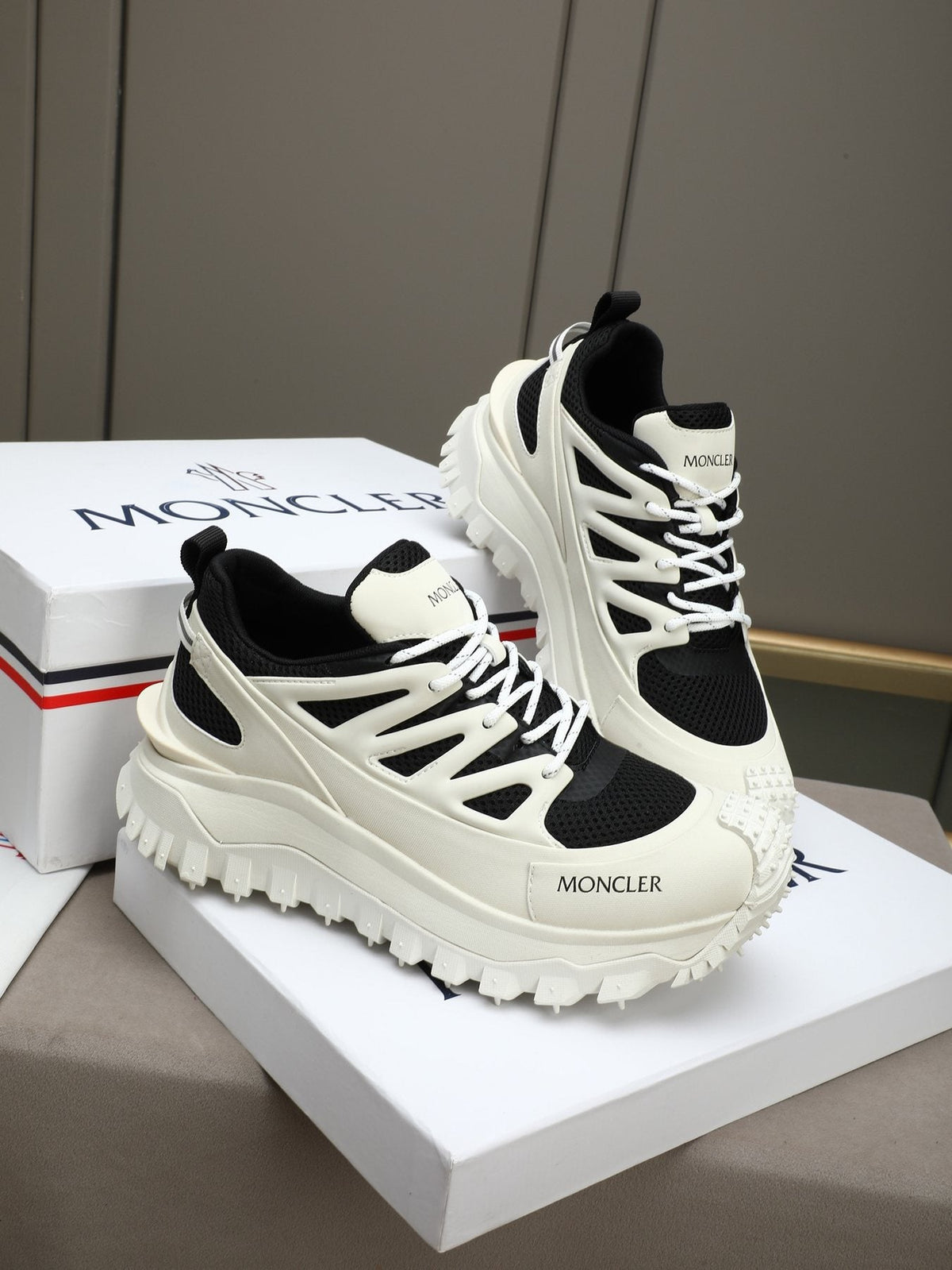 Moncler Lug-Sole Trail Sneakers — front
