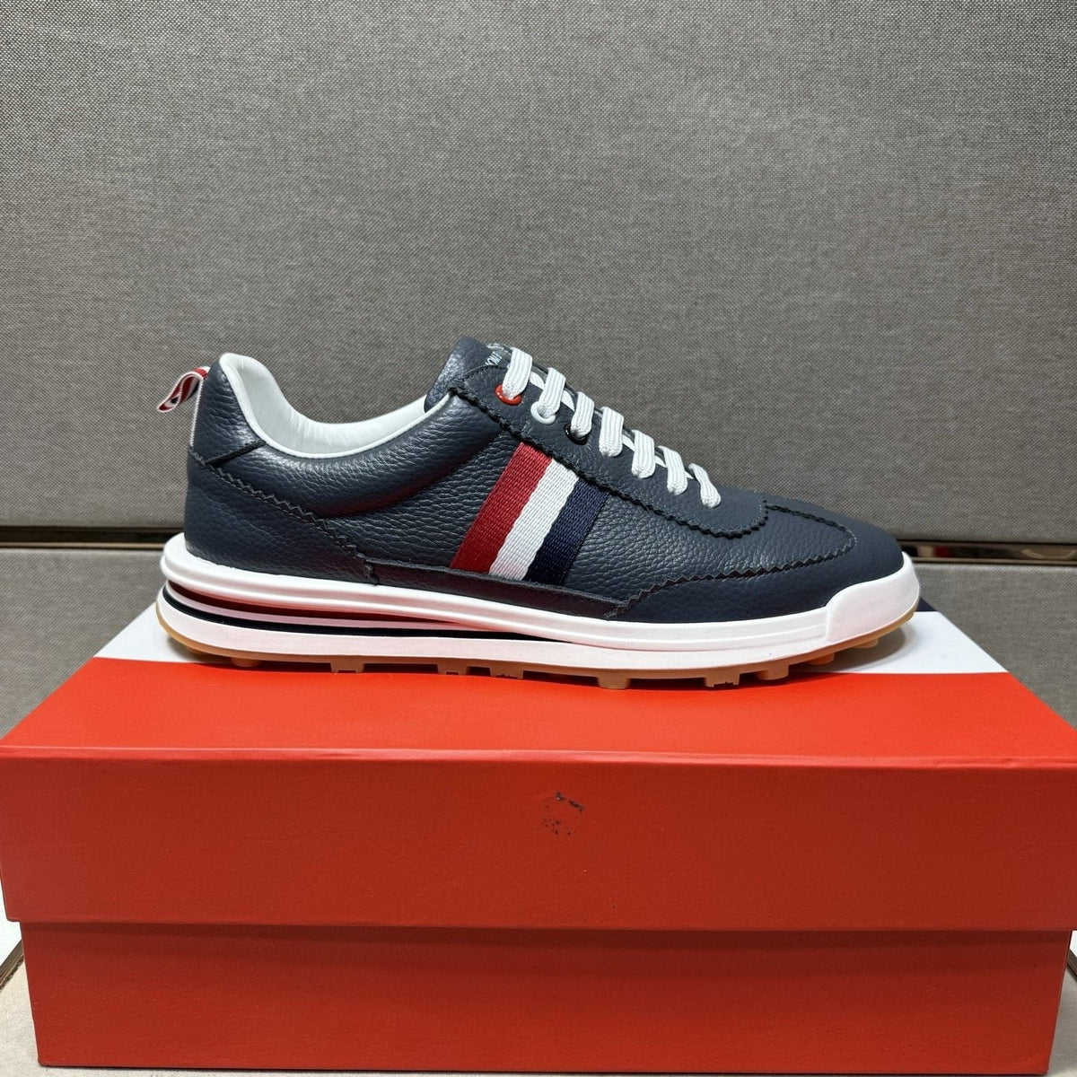 Thom Browne Stripe Low-Top Sneakers — front