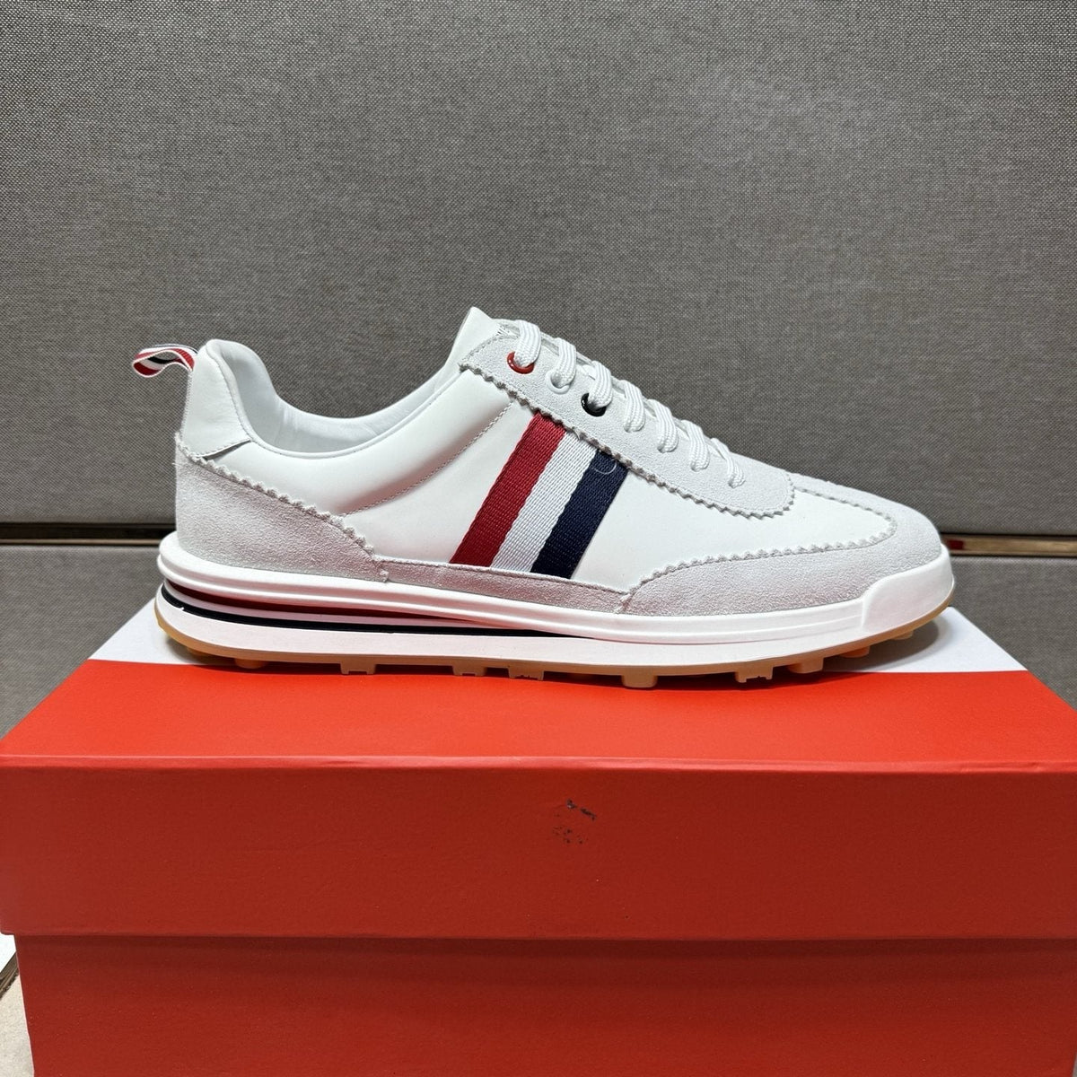 Thom Browne Stripe Low-Top Sneakers — front