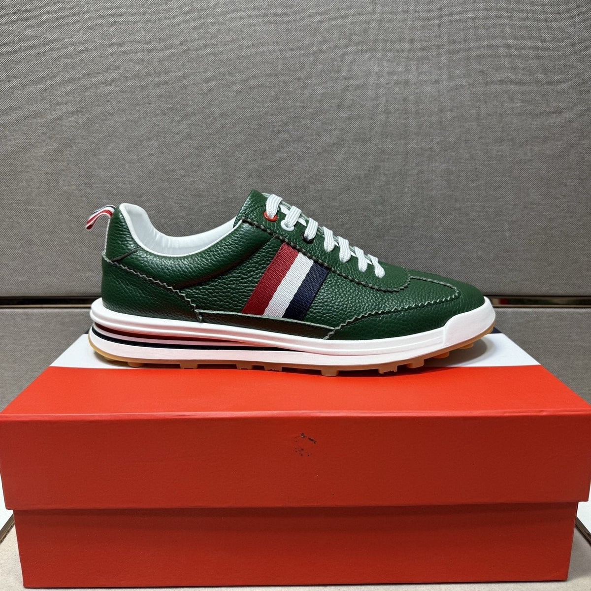 Thom Browne Stripe Low-Top Sneakers — front