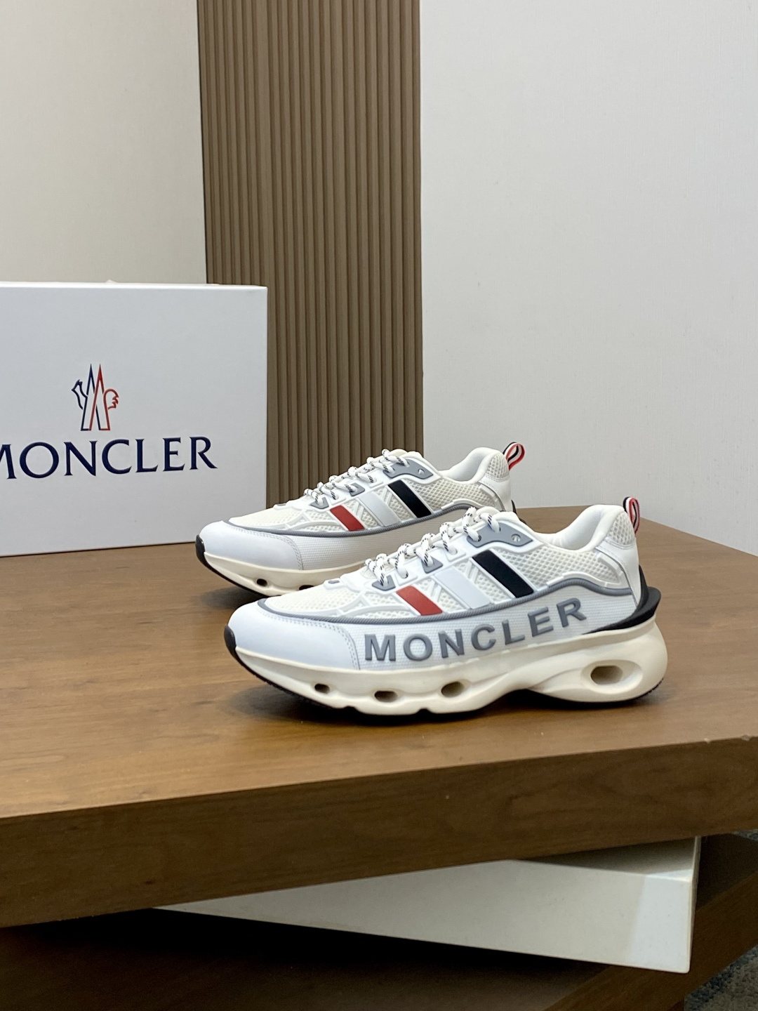 Moncler Mesh Panel Sneakers — front