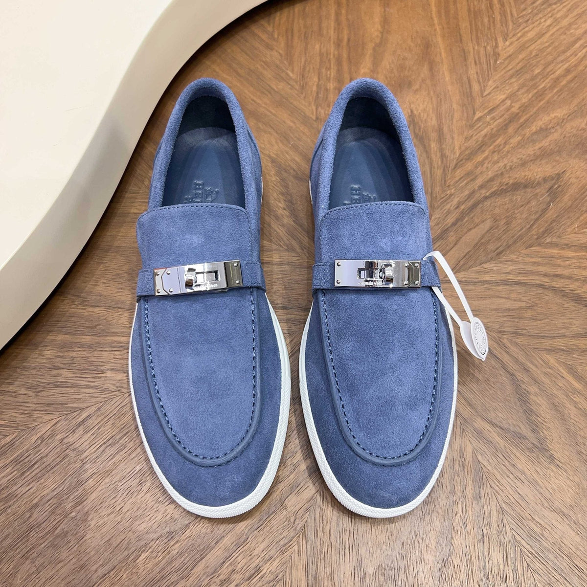 Men’s Textured Bar Loafers — front
