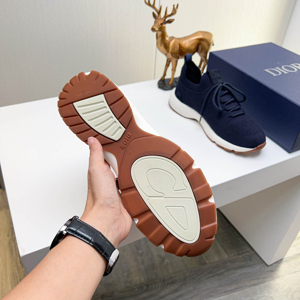 Dior Knit Lace-Up Sneakers — detail