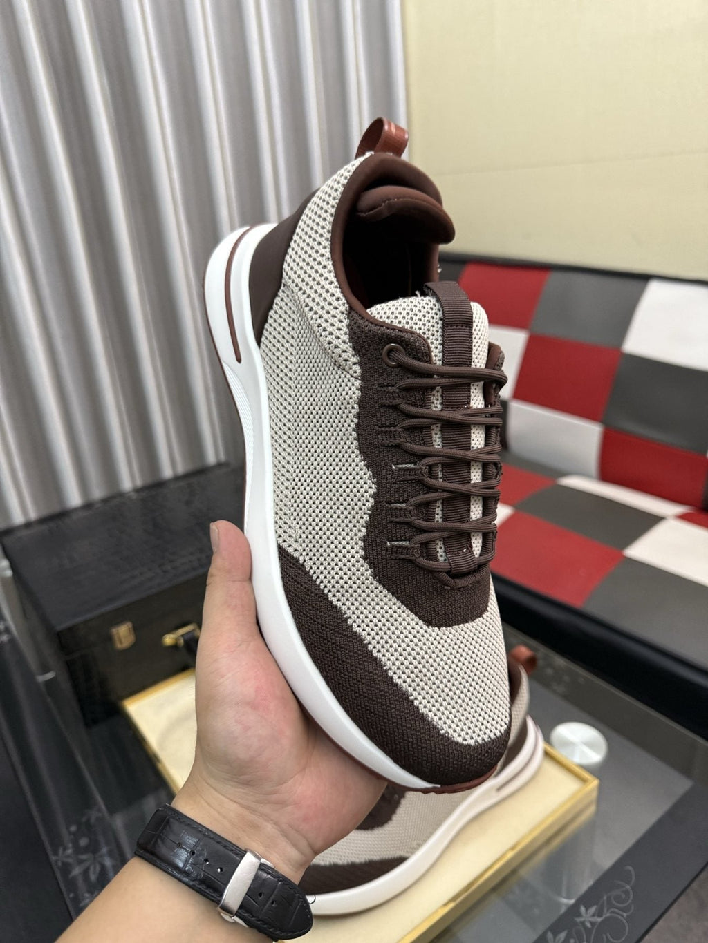 Two-Tone Low-Top Sneakers — side