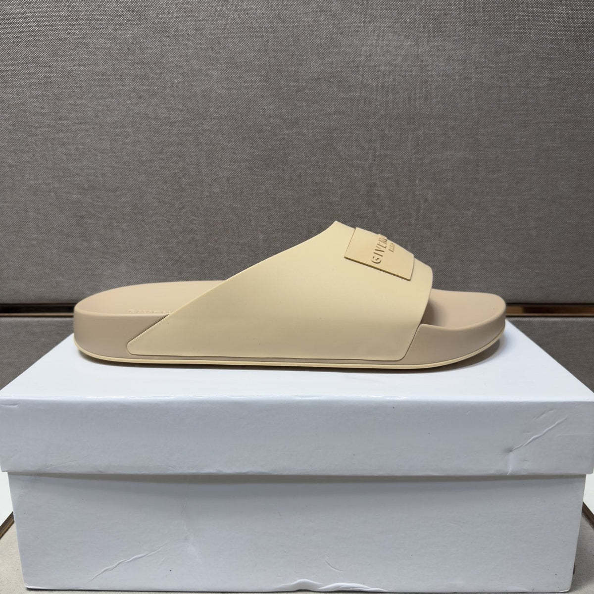Givenchy Logo Strap Slide Sandals — front